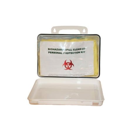 Think Safe First Voice Deluxe Wall Mounted Bloodborne Pathogen Clean-Up Kit BP004